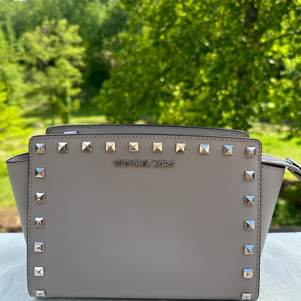 Michael Kors Gray Studded Women's Bag